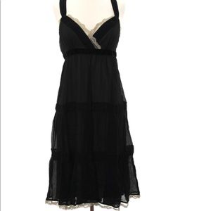 MICHAEL Michael Kors Black Silk Slip Dress
